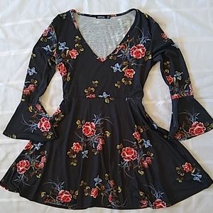 Floral Fit and Flare Dress